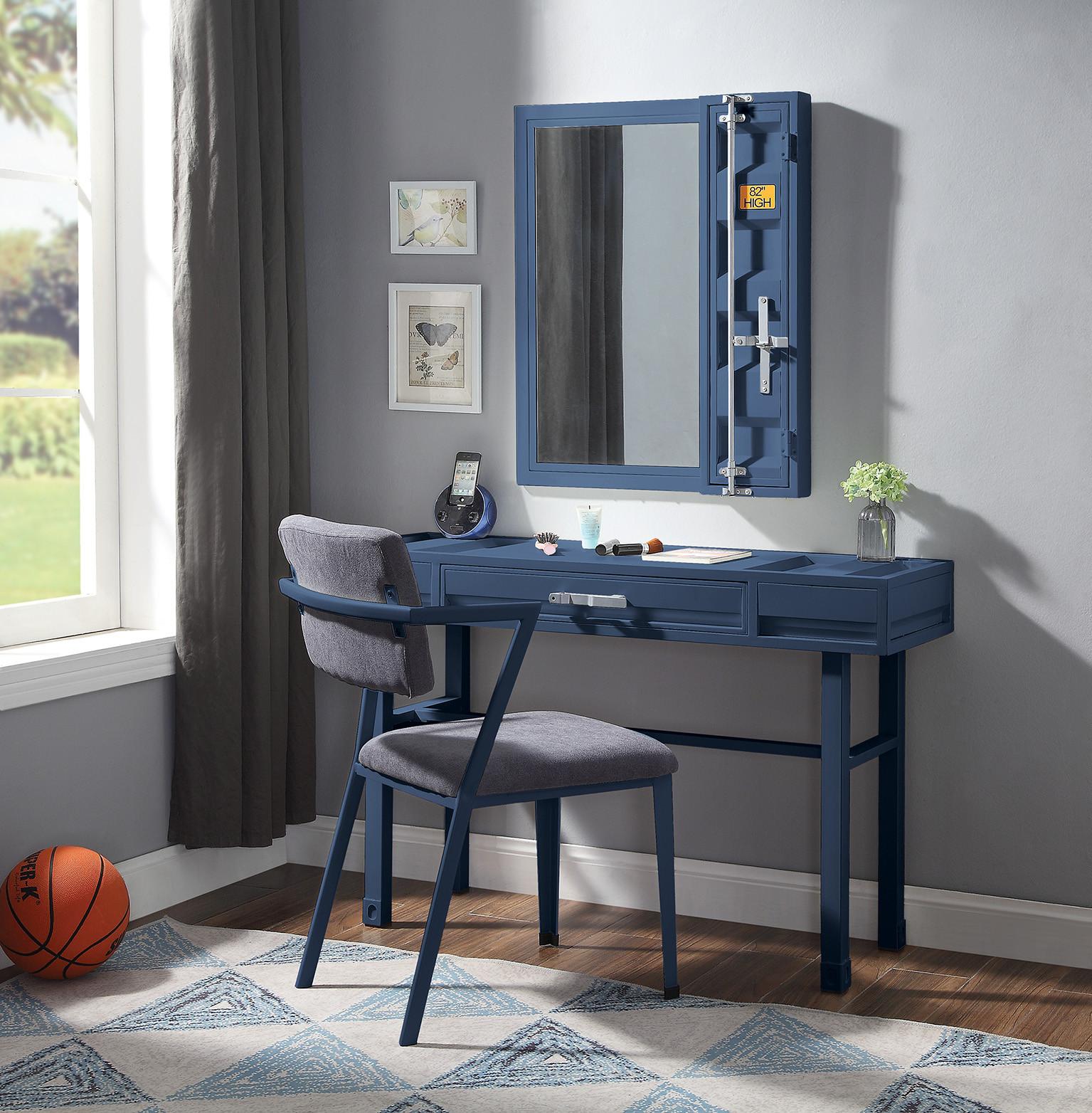 Cargo Vanity Mirror Desk Set -